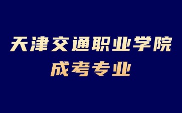 2024年天津交通职业学院成考有哪些报考专业？